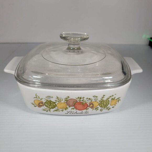 Corningware Spice Of Life A-1-B‎ 1 Liter 1 Quart Baking Dish W/ Lid L'Echalote - Picture 10 of 11